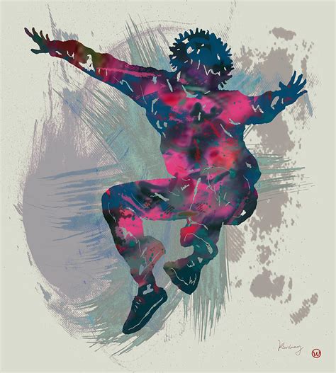 Hip Hop Street Dancing Pop Art Poster 1 Drawing By Kim Wang