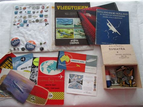luchtvaart verzameling speldjes documenten plaatjesalbum catawiki