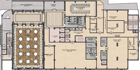 reception hall floor plans