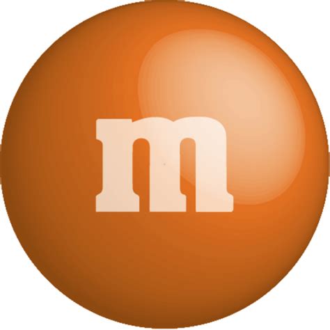 mm orange chocolate color colour icon