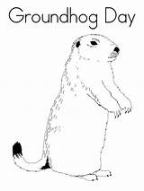 Groundhog Coloring Pages Printable Color Kids sketch template