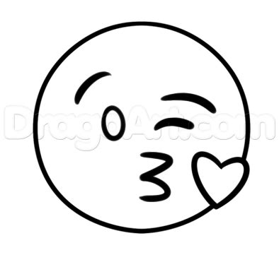 kissy face emoji coloring pages coloring pages