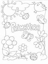 Primavera Preescolar Cuaderno Fichas sketch template
