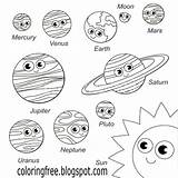Solar System Davemelillo sketch template