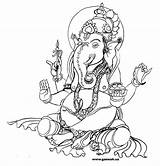 Ganesha Ganesh Hindu Ganapati Puja Goddesses Mythology Mantram Abundancia Mantras Getdrawings Sareng Picz Kane Padam sketch template