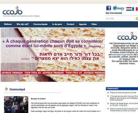 coordinatiecomite van de joodse organisaties van belgie vzw ccojb web site bf jewish