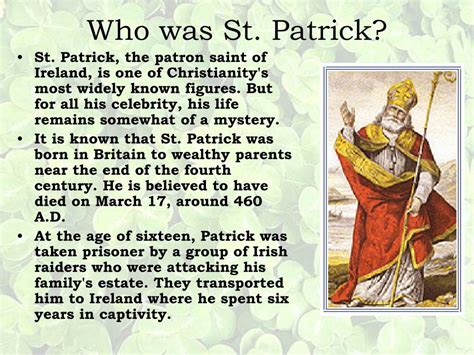 Ppt The History Of St Patrick S Day Powerpoint