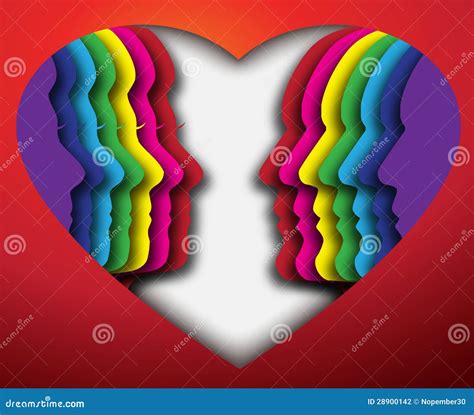 love face stock vector illustration  cute happiness