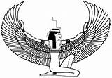 Isis Egypte Deity Egipto Cleopatra Coloriage Adulte Egipcio Coloriages Deusa Diosa Winged Egipcia Egipcios Egípcia Adultes Adulti Colorare Antico Egitto sketch template