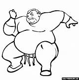 Sumo Wrestler Template Coloring Pages sketch template