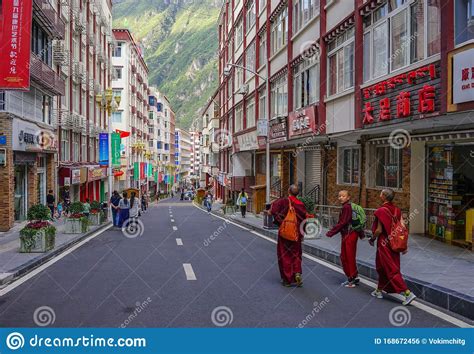 Cityscape Of Kangding Garze Tibetan China Editorial Photo Image Of