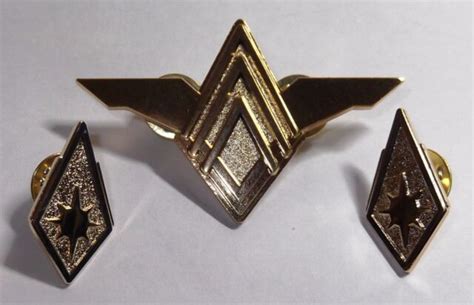 Battlestar Galactica Senior Officers Rank Pin Metal Set Ebay