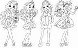 Ever After High Coloring Briar Apple Beauty Raven Queen Hatter Fairest Pages Colouring Madeline Etting sketch template