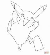 Coloring Pikachu Pages Printable Drawing sketch template