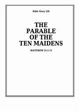 Maidens Parable Ten Bible Activity Sheet Set Pdf sketch template