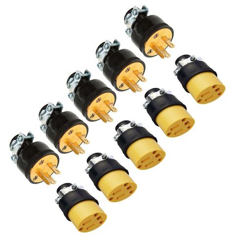 pack extension cord replacement ends  male  female plug electrical repair extension cords