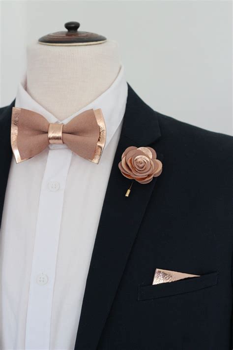 mens copper bow tie supenders set bronze bow tie  menrose image  hausdekoration hausdekor