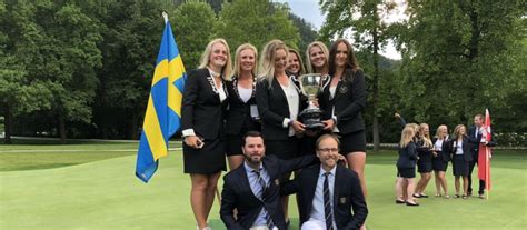 sweden win the european ladies team championship