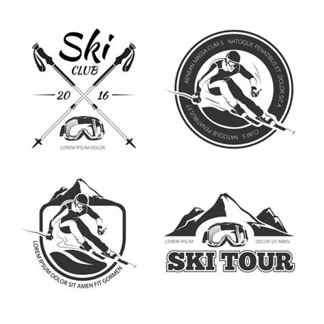 ski logo vector