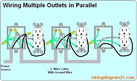 multiple outlet wiring diagram