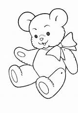 Nounours Coloriage Peluche Kidsdrawing Osito Colorier sketch template
