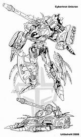 Unicron Transformers sketch template