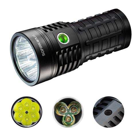 sofirn   ec powerful lm flashlight rechargeable anduril   xhpb led torch
