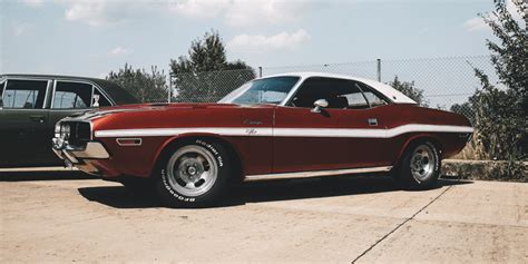 classic dodge challenger muscle car