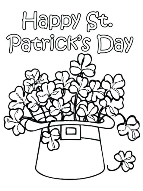 happy st patricks day coloring pages  getdrawings