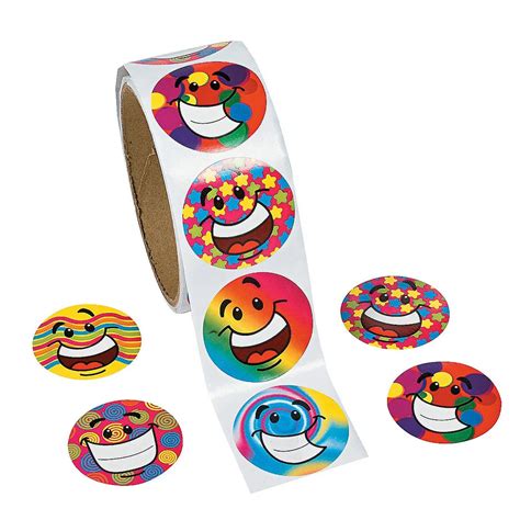 pcs colorful happy face sticker  smile label paper stickers