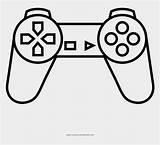 Coloring Ps4 Joystick Jing Clipartkey sketch template