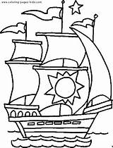 Coloring Pages Transportation Boat Printable Color Kids Sheets Found Boats sketch template