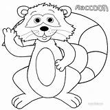 Coloring Raccoon Pages Printable Baby Print Kids Cool2bkids sketch template