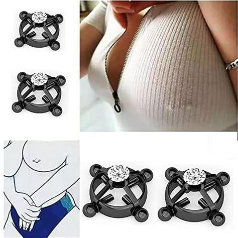 2pcs Non Pierced Nipple Clamps For Women Stainless Steel