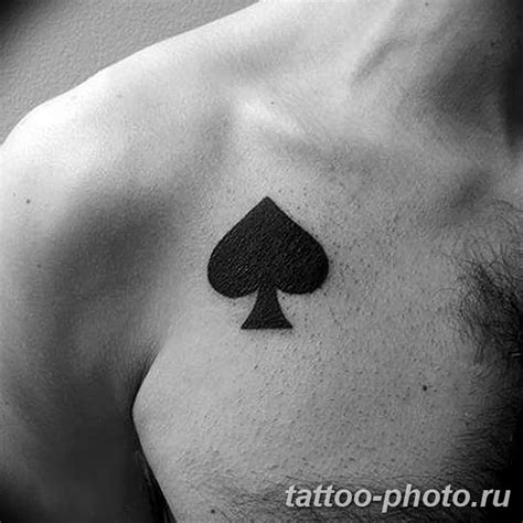 foto risunka tatu tuz pikovyy   tattoo ace  spades