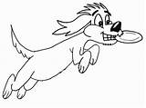Frisbee Coloring Pages Silhouette Animals Dogs Silly Getcolorings Getdrawings Dog Printable Template Comments sketch template