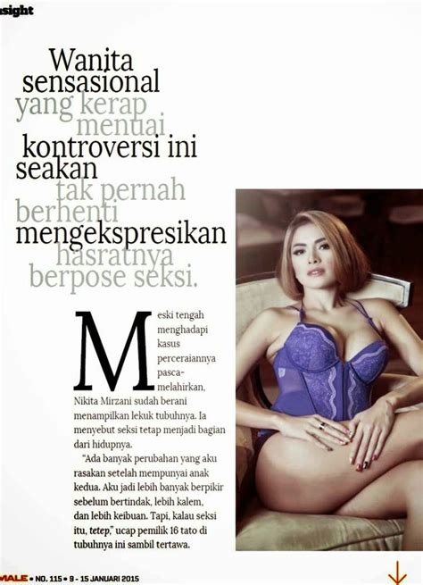 Galeri Foto Nikita Mirzani Di Majalah Male Januari 2015