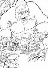 Kong King Coloring Pages Books sketch template