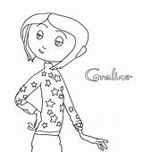 Coraline Coloring Pages Outline Printable Clipart Adults Print Popular Library Use Clip sketch template