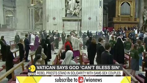 rebel priests defy vatican vow to bless same sex couples a group of