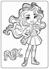 Rox Cartoon Coloringoo Barbie sketch template
