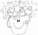 Bucket Filler Coloring Pages Filling Fill Fillers Clipart Color Activities Printable Buckets Foster Care Board Filled Cliparts School Getcolorings Polar sketch template