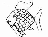 Fish Coloring Pages Drawing Colouring Rainbow Color Printable Outline Angelfish Printables Easy Outlines Fishing Man Cute Pdf Print Puffer Silhouette sketch template