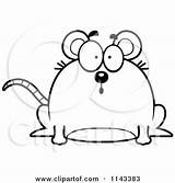 Mouse Chubby Vector Clipart Cartoon Shocked Thoman Cory Outlined Coloring Sad 2021 Clipartof sketch template