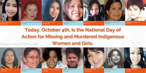 october 4th is the national day of action for missing and murdered