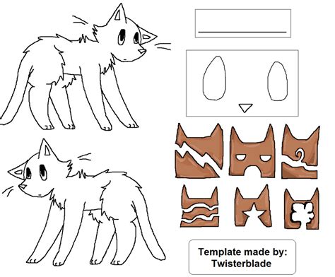 warrior cat template  cutiecannibal  deviantart