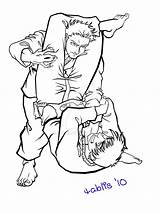 Jitsu Jiu Drawing Getdrawings Deviantart sketch template