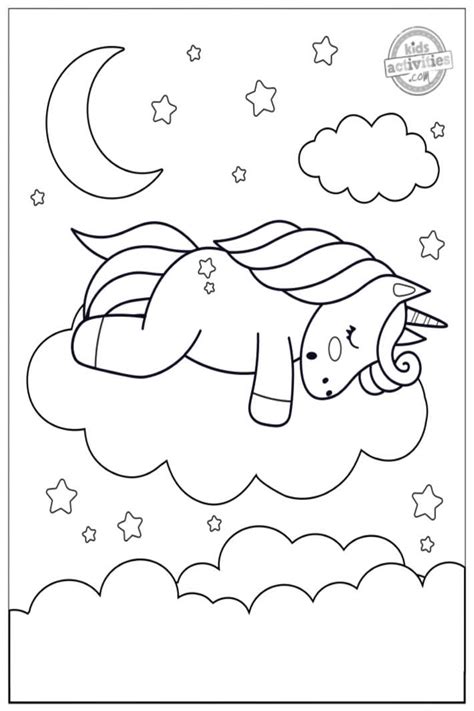 magical cute unicorn coloring pages kids activities blog