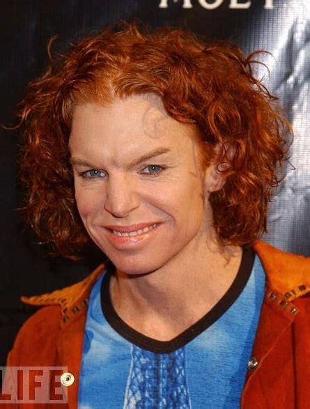 the evolution of carrot top s face and body list