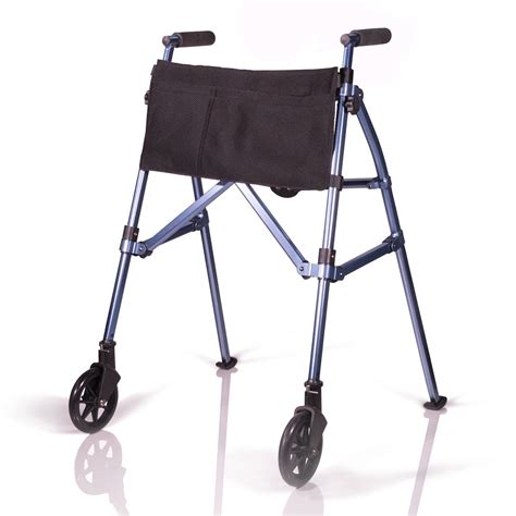 stander ez fold   walker lightweight folding  wheel walker height adjustable travel